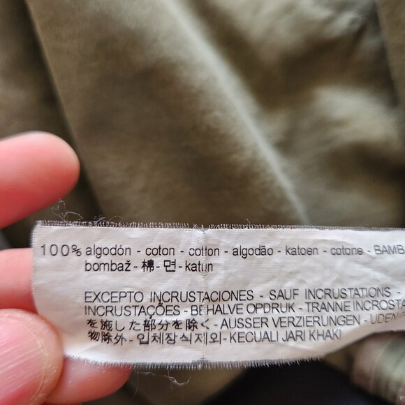 TRF Outerwear Oversized Green Jacket with Pearl and Silver beading - Picture 7 of 7